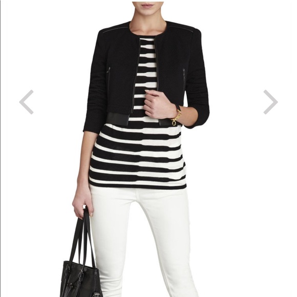 BCBGMaxAzria Jackets & Blazers - • BCBGmaxazria • Duke Faux Leather Jacket Black S